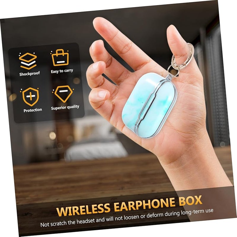Balacoo Electroplated Marble Design Protective Case For Cordless Earbuds - Image 4